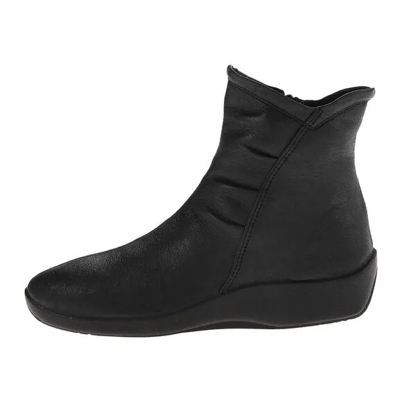 Arcopedico Womens L19 Boots EU 35 US 5 Black Vegan Leather Water Resistant NIB