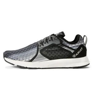 Ariat Fuse Gray Black Stripe All Terrain Running Sneakers Shoes Women’s 8