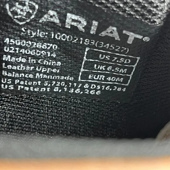 Ariat Men's Copper Brown Leather Waterproof Terrain Hiking Boots Size 7.5