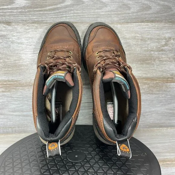 Ariat Men's Copper Brown Leather Waterproof Terrain Hiking Boots Size 7.5