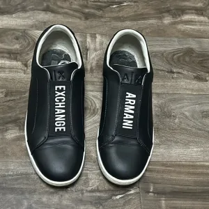 Armani Exchange Men’s Low Top sneakers Shoes Men’s Size 9 Black and White 224851