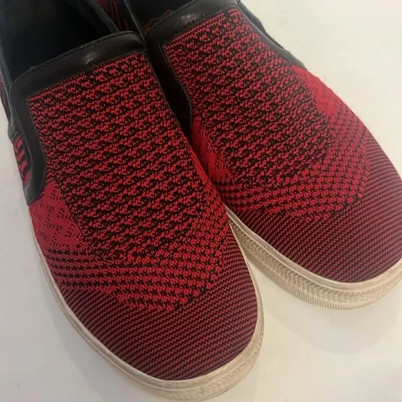 ASH red and black breathable slip on sneaker shoe in size 8