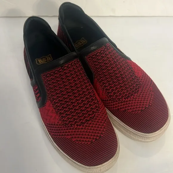 ASH red and black breathable slip on sneaker shoe in size 8