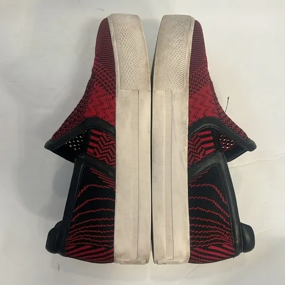 ASH red and black breathable slip on sneaker shoe in size 8