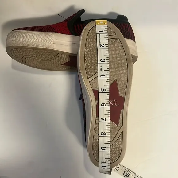ASH red and black breathable slip on sneaker shoe in size 8