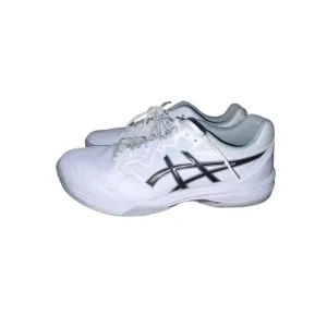 ASICS Gel-Dedicate 7 Tennis Shoes Mens 11 Used F960122 1041A223 White / Black