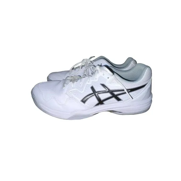 ASICS Gel-Dedicate 7 Tennis Shoes Mens 11 Used F960122 1041A223 White / Black