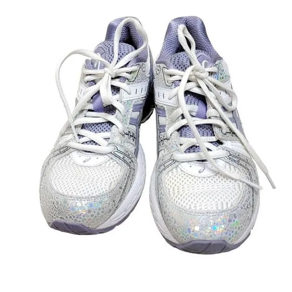 Asics Gel Kinsei OG Running Sneakers Ash Rock Purple White Iridescent Size 9.5