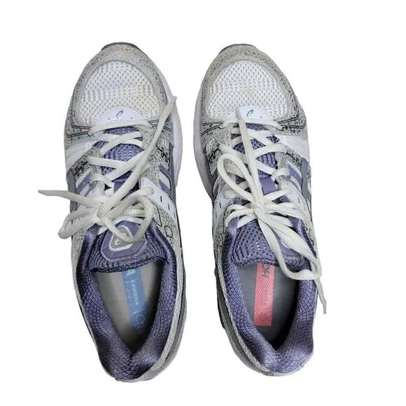 Asics Gel Kinsei OG Running Sneakers Ash Rock Purple White Iridescent Size 9.5