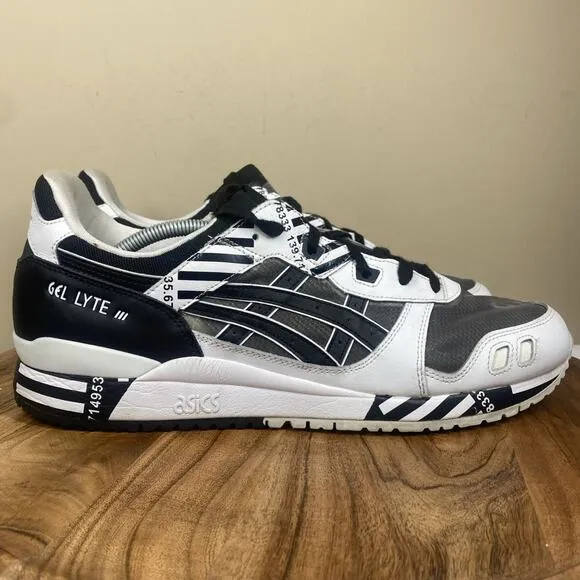 ASICS Gel Lyte 3 Tokyo Mens Black And White Size 13 Rare 30th Anniversary Shoes