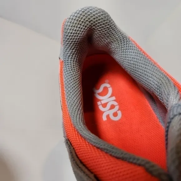 Asics GEL-LYTE III OG Piedmont Gray Neon Orange Sneaker Mens 8 Shoes Sneakers