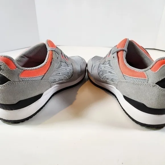 Asics GEL-LYTE III OG Piedmont Gray Neon Orange Sneaker Mens 8 Shoes Sneakers