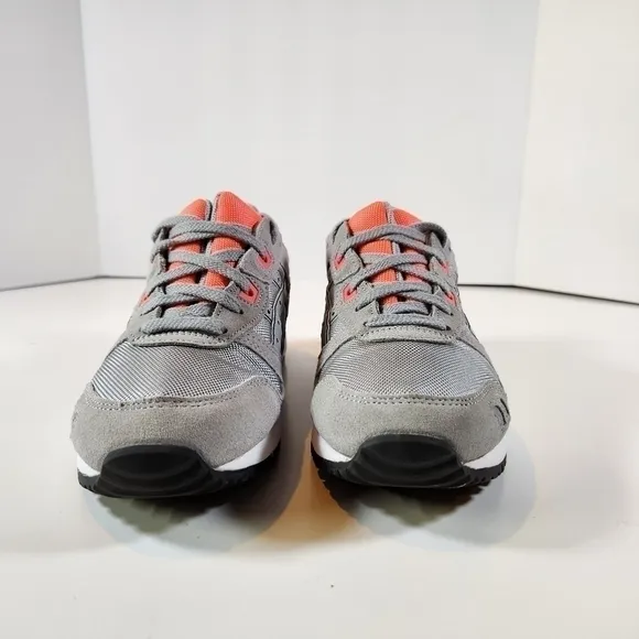 Asics GEL-LYTE III OG Piedmont Gray Neon Orange Sneaker Mens 8 Shoes Sneakers