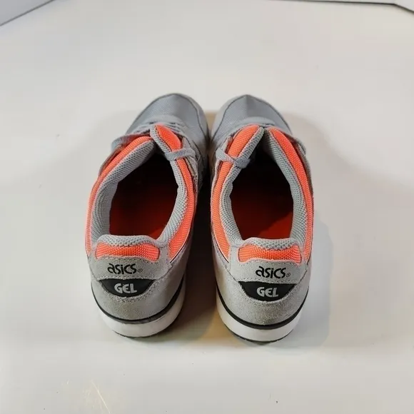 Asics GEL-LYTE III OG Piedmont Gray Neon Orange Sneaker Mens 8 Shoes Sneakers