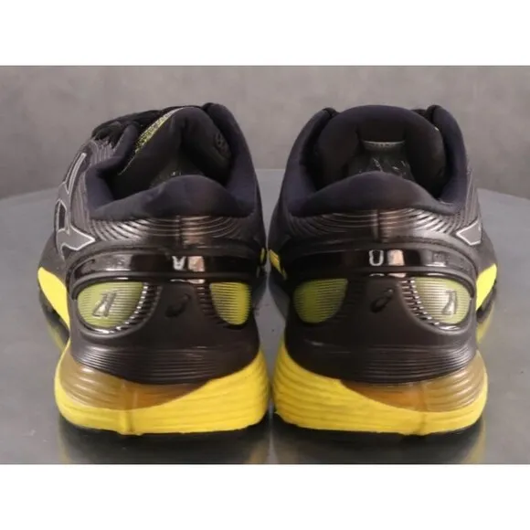 Asics Gel Nimbus 21 $130 Men's Running Shoes Size 13 Black Yellow