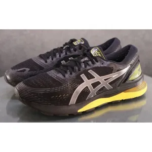 Asics Gel Nimbus 21 $130 Men's Running Shoes Size 13 Black Yellow