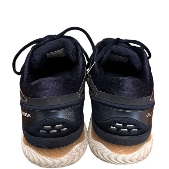 ASICS Gel Nimbus 22 Navy Blue Running Shoes Lace Up Low Top Women Size 10