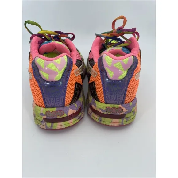 Asics Gel Noosa Tri 8 T356N Orange Yellow Green Womens Size 8.5 Running Shoes