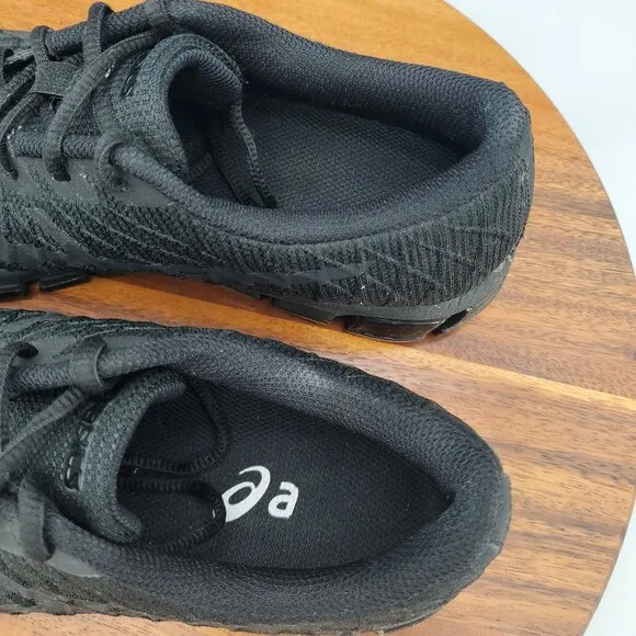 Asics Gel Quantum 180 Shoes Men's 8 Black Low Top Athletic Running Sneakers