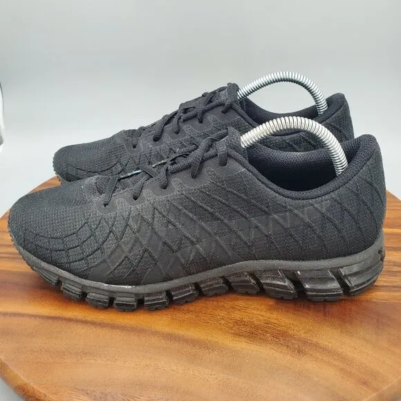 Asics Gel Quantum 180 Shoes Men's 8 Black Low Top Athletic Running Sneakers