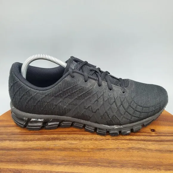 Asics Gel Quantum 180 Shoes Men's 8 Black Low Top Athletic Running Sneakers