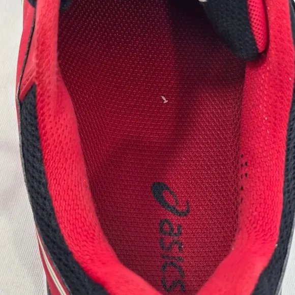 Asics Gel-Resolution Tennis Shoes Red Black Athletic E500Y Mens 9.5 Performance