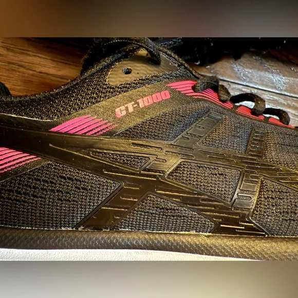 Asics GT 1000 Purple Black Women 8.5 Running Shoes 1012A030 Athletic