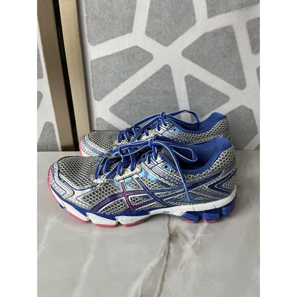Asics GT-1000 Women sz 7.5  Athletic Shoes T3R5N Running Sneakers Gray Blue