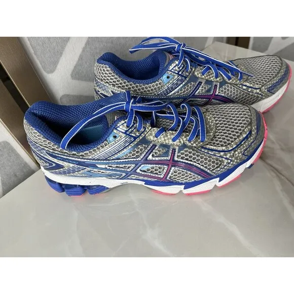 Asics GT-1000 Women sz 7.5  Athletic Shoes T3R5N Running Sneakers Gray Blue
