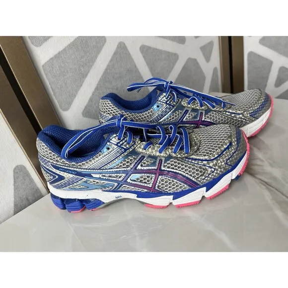 Asics GT-1000 Women sz 7.5  Athletic Shoes T3R5N Running Sneakers Gray Blue