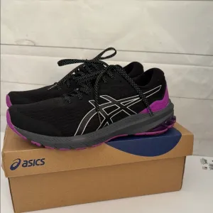 ASICS GT-1000 Women's Size 9.5 Black and Purple Running Shoes