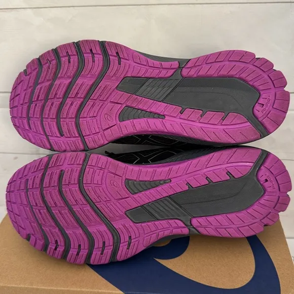 ASICS GT-1000 Women's Size 9.5 Black and Purple Running Shoes