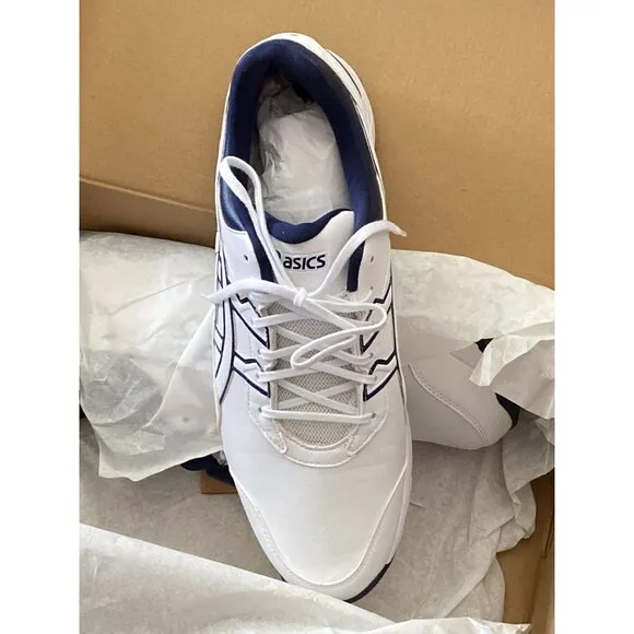 ASICS Mens GEL-PRESHOT Golf Shoes White/Navy Size 12 Durable Traction &amp; Ortholit