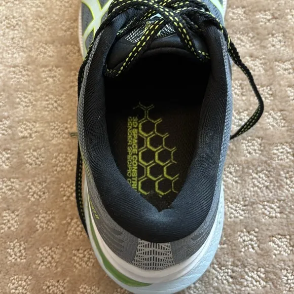 ASICS Men's GT2000 11 Gray and Green Running Shoes