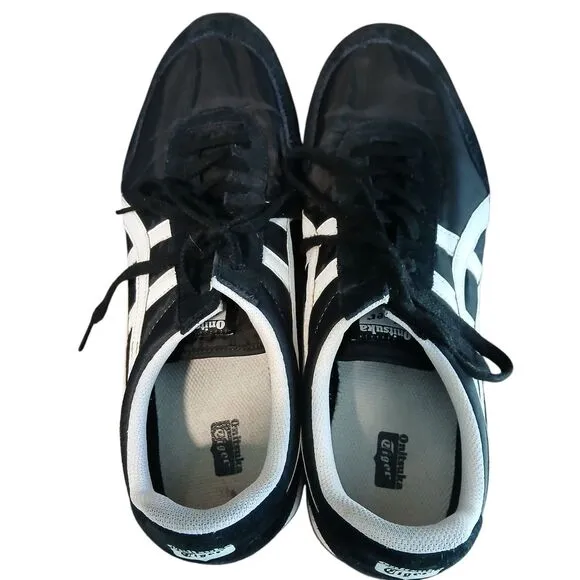 ASICS Onitsuka Tiger New York Black/White Classic Shoes Size 11.5 Unisex Low Top