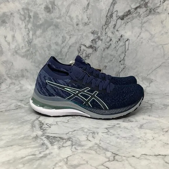 ASICS Size 7.5 French Blue/Fresh Ice Gel-Kayano 28 MK Knit Running Shoes P1-44