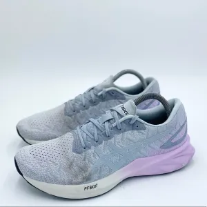 Asics Womens Dynablast 1012A701 Gray Running Shoes Lace Up Low Top Size 10