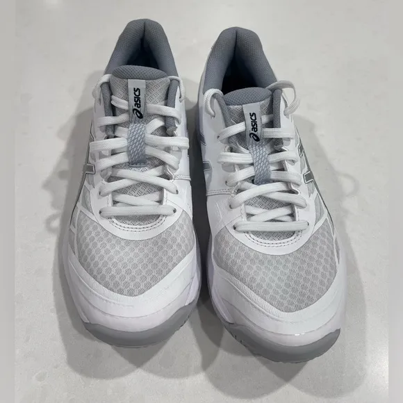 Asics Womens Gel Tactic White Running Shoes Sneakers Size 8.5