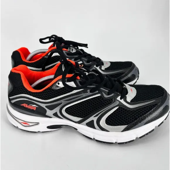 AVIA AVI-ENDEAVOR Breathable Running Shoes HSC324399 Black/Silver Men's Size 8.5