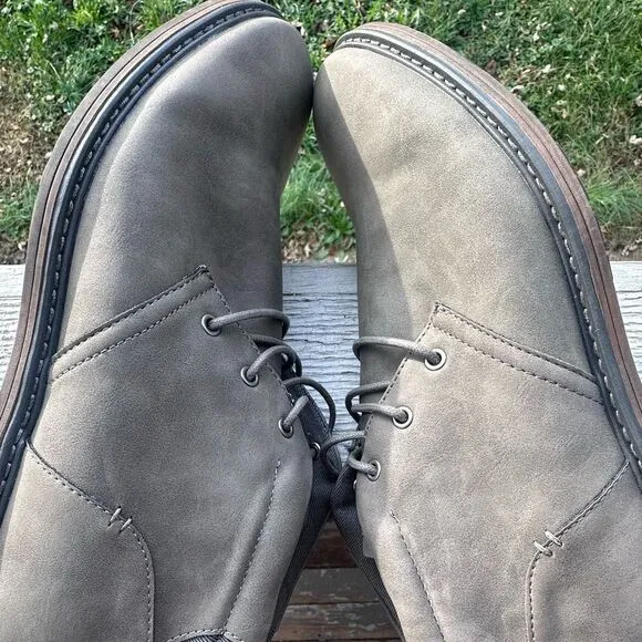 B-52 by Bull Boxer Gray Suede Boots Sz 13