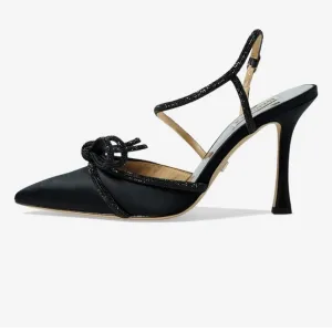 Badgley‎ Mischka Elaine Pump heel black bow detail New 6