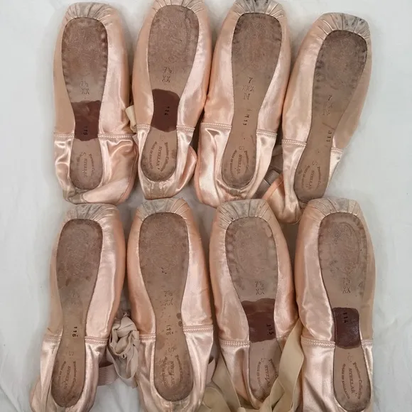 Ballet Pointe Shoes Craft Projects DEAD Not Danceable - ALL 4 PAIRS