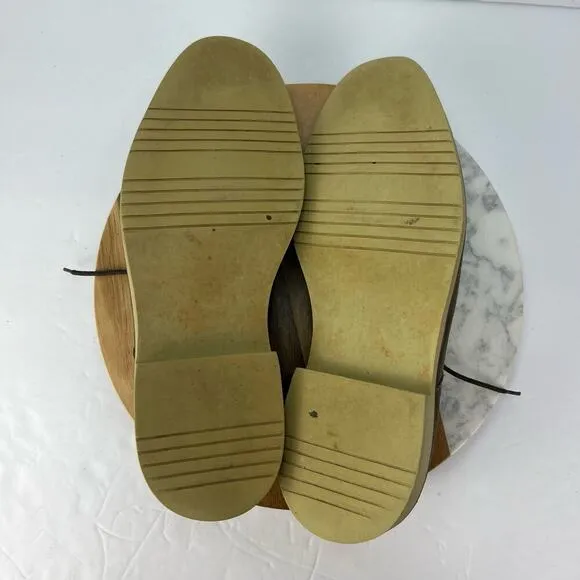 BANANA REPUBLIC OWEN Suede Oxford Olive Green Dress Shoes Lace Up OXFORD 8.5M