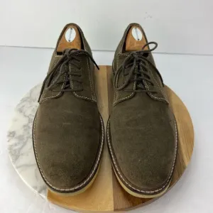 BANANA REPUBLIC OWEN Suede Oxford Olive Green Dress Shoes Lace Up OXFORD 8.5M