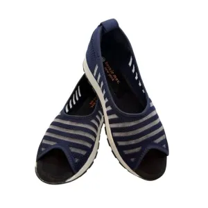Bernie Meg Women's Size 7.5 Blue Slip-On Flats Breathable Casual Shoes
