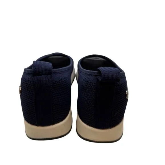 Bernie Meg Women's Size 7.5 Blue Slip-On Flats Breathable Casual Shoes