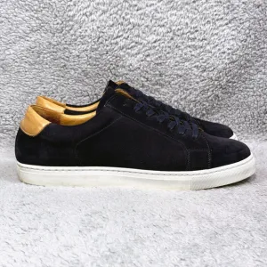 Bexley Inglewood Mens Size 43 Low Top Sneakers Shoes Navy Blue Suede