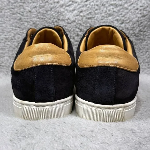 Bexley Inglewood Mens Size 43 Low Top Sneakers Shoes Navy Blue Suede