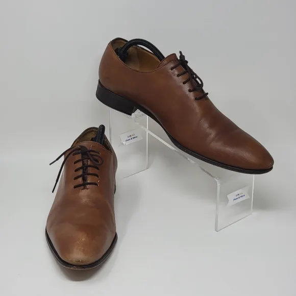 Bexley Tizzano Whole Cut Oxford Dress Shoes Mens 9.5 42.5 Burnished Blake Sole