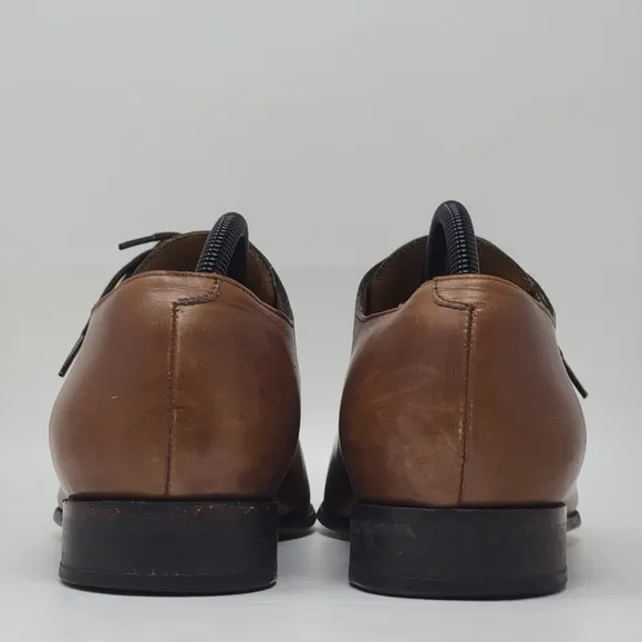 Bexley Tizzano Whole Cut Oxford Dress Shoes Mens 9.5 42.5 Burnished Blake Sole
